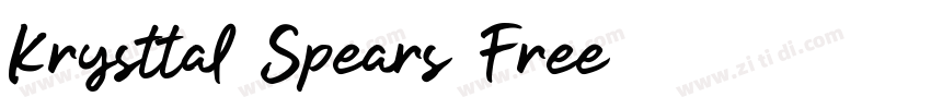 Krysttal Spears Free字体转换